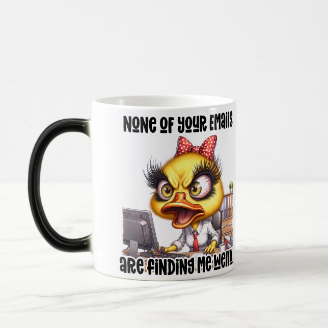 Mug Magic Citation drôle/sarcastique sur la vie de bureau (Gauche)