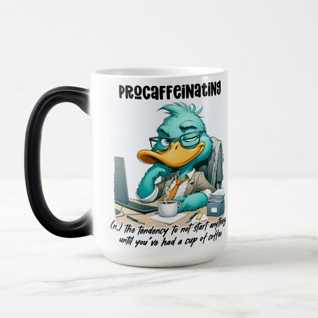 Mug Magic Citation drôle/sarcastique sur la vie de bureau -  (Gauche)