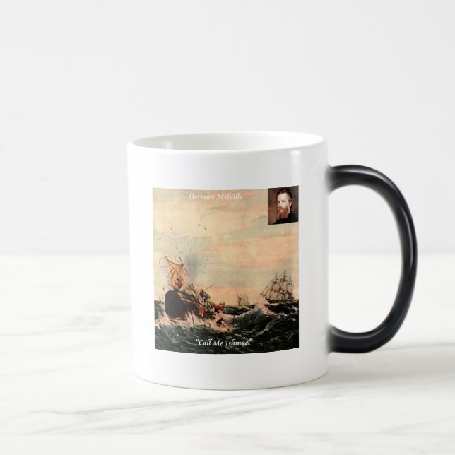 Mug Magic Citation Herman Melville Appelez-Moi Ishmael (Droite)