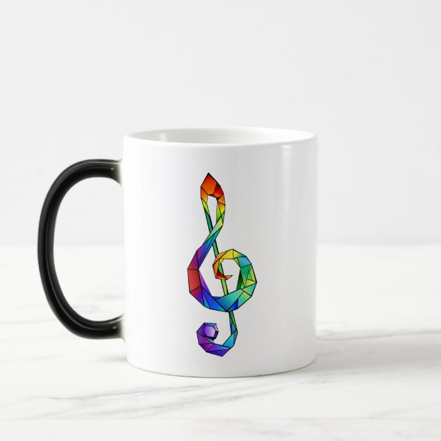 Mug Magic Clé de musique arc-en-ciel (Gauche)