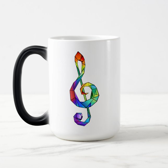 Mug Magic Clé de musique arc-en-ciel (Gauche)