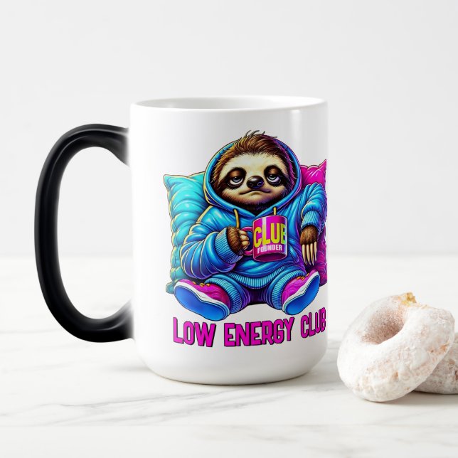 Mug Magic Club des faibles en énergie (Avec donut)