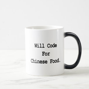Mug Magic code pour les aliments chinois