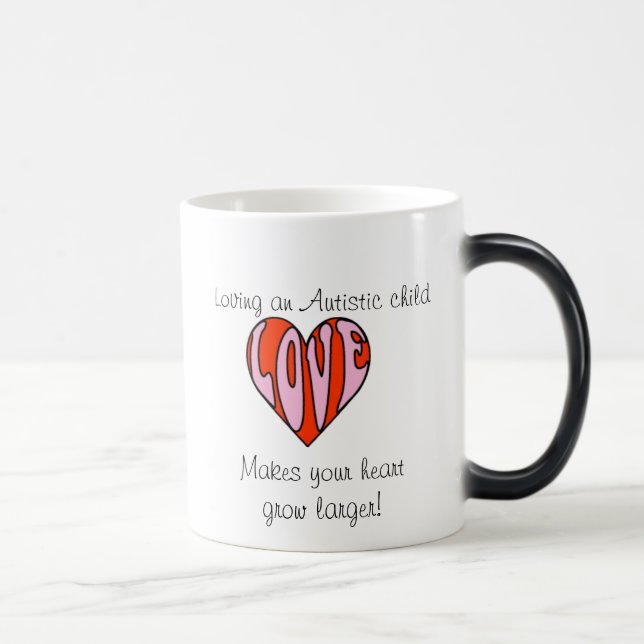 Mug Magic Coeur affectueux (tasse changeante droite de (Droite)