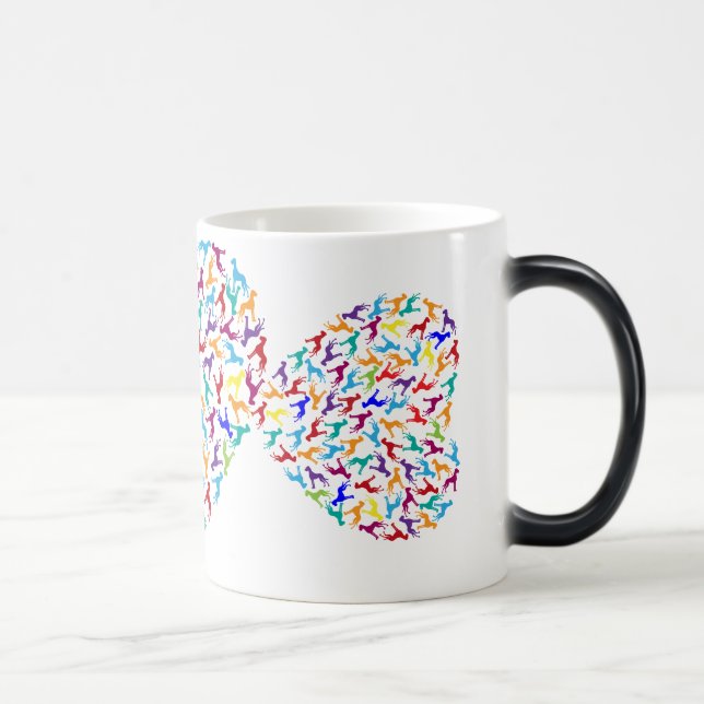 Mug Magic Cœur fait de Dogues Allemands (Droite)