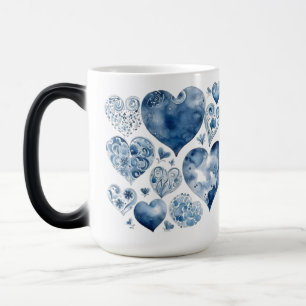 Mug Magic Coeurs en Delft Blue