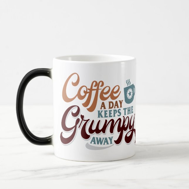 Mug Magic Coffee a Day for Coffee Lover Gift  (Gauche)