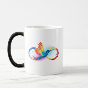 Mug Magic Colibri arc-en-ciel avec symbole Infinity