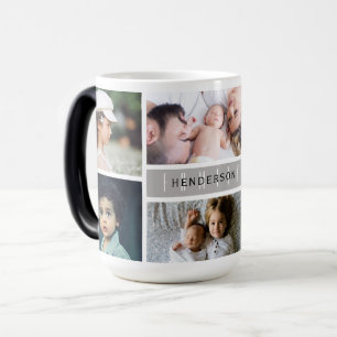 Mug Magic Collage photo de nom de famille
