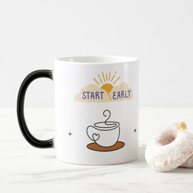 Mug Magic Commencez tôt votre café (Avec donut)