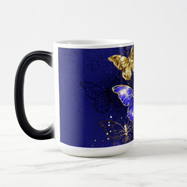 Mug Magic Composition avec papillons Sapphire (Gauche)