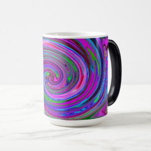 Mug Magic Conception Abstraite Rétro Tourbillon Magenta Colo