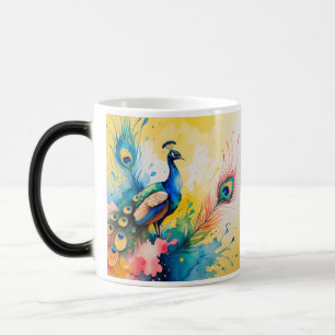 Mug Magic conception colorée de paon