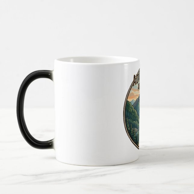 Mug Magic Conception d'affiche rétro de parc national Aventu (Gauche)