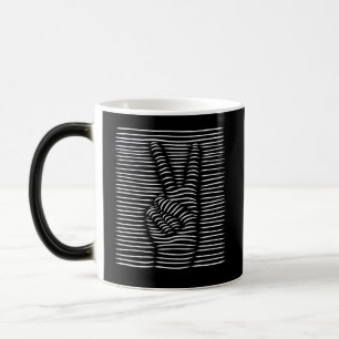 Mug Magic Conception de dessin de main de paix
