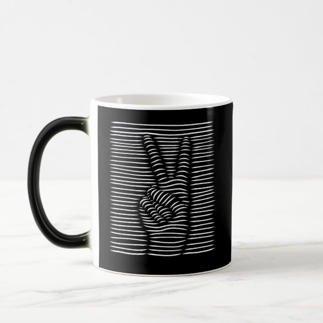 Mug Magic Conception de dessin de main de paix (Gauche)