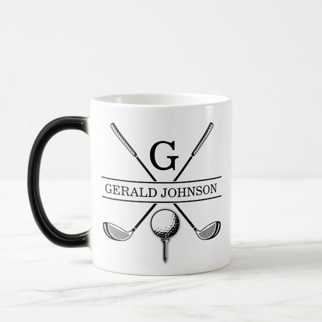 Mug Magic Conception de golf Monogramme Modèle à deux tons c (Gauche)