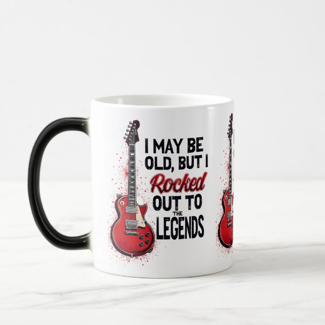Mug Magic Conception de guitare rock rétro Musique classique (Gauche)