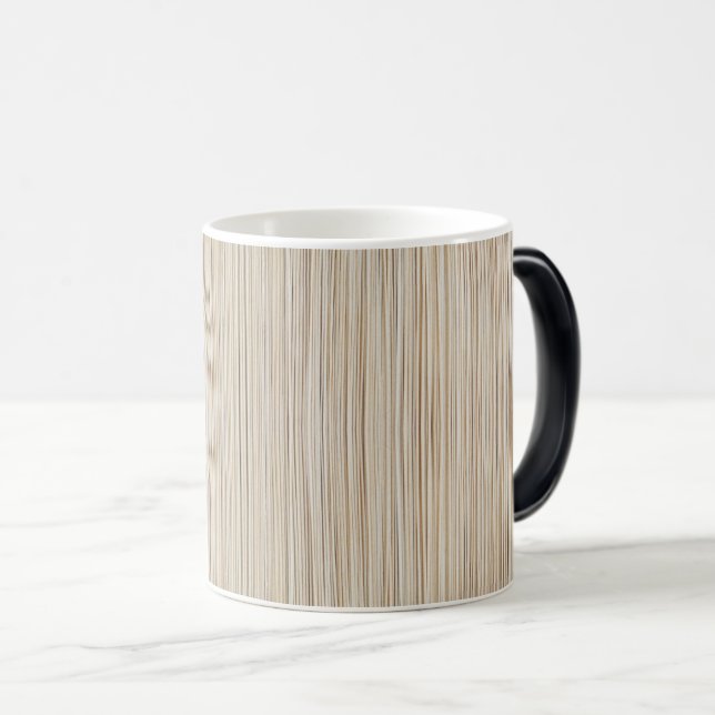 Mug Magic Conception de lignes brunes abstraites mignonnes (Devant droit)