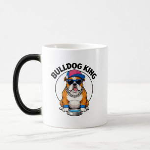 Mug Magic Conception de lunettes de soleil Bulldog King Cool