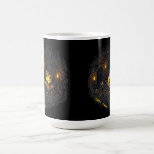 Mug Magic Conception de Pixel Art de Donjon Fantastique avec