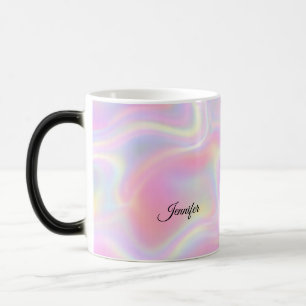 Mug Magic Conception de tourbillon holographique pastel vibr
