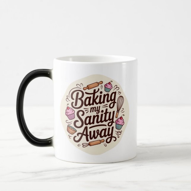 Mug Magic Conception de typographie de citation de pâtisseri (Gauche)
