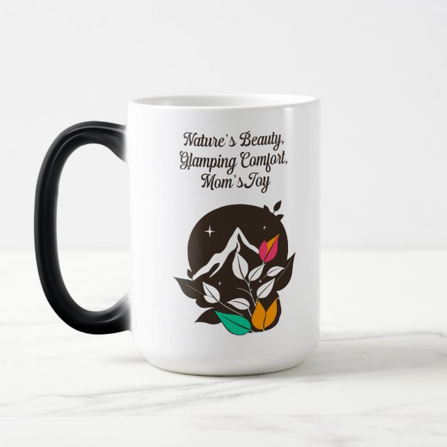 Mug Magic Confort de Glamping de la Beauté de la Nature Joie (Gauche)
