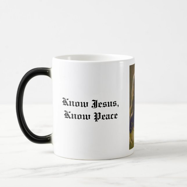 Mug Magic Connaissez Jésus, sachez la paix (Gauche)