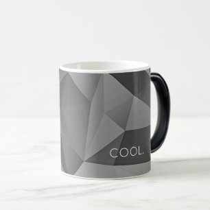 Mug Magic COOL. Angles géométriques Gris modernes Abstrait a