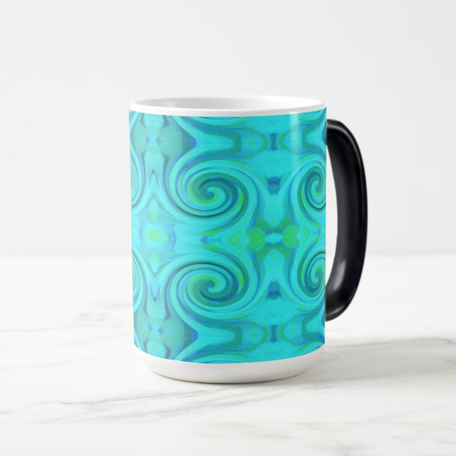 Mug Magic Cool super Abstrait Aqua Liquid Art Motif (Devant droit)