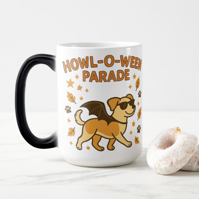 Mug Magic Costume de parade Howl O Ween Mignon Chien Ailes d (Avec donut)