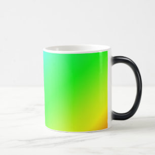 Mug Magic Couleur Arc-en-ciel Vert bleu violet Mélange diago