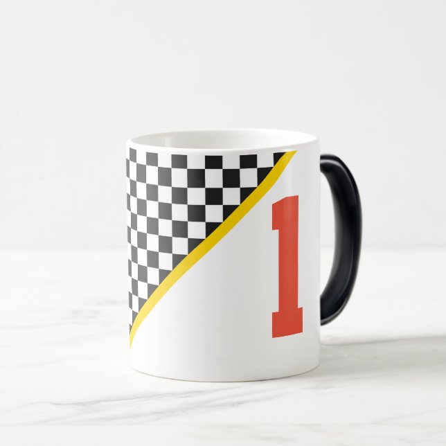 Mug Magic Couleurs de l'équipe sportive Numéro de tableau no (Devant droit)