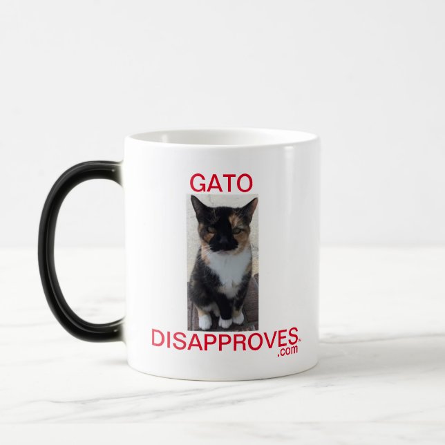 Mug Magic Coupe, morphing, Gato désapprouve (Gauche)