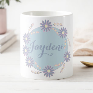 Mug Magic Couronne de marguerites bleu pastel