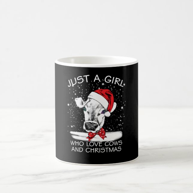 Mug Magic Cow | Just A Girl Who Love Cows And Christmas (Centre)