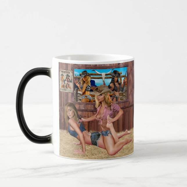 MUG MAGIC COWGIRL CATFIGHT LUTTE #2 (Gauche)