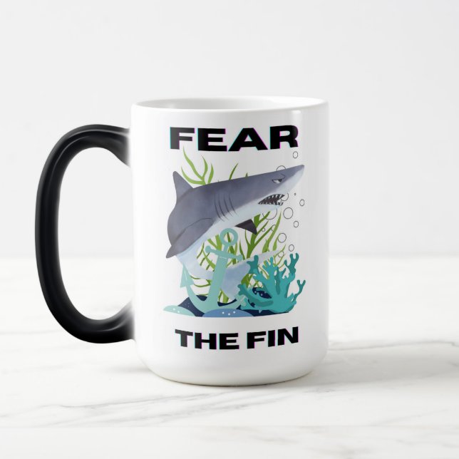 Mug Magic craignez le requin commun (Gauche)