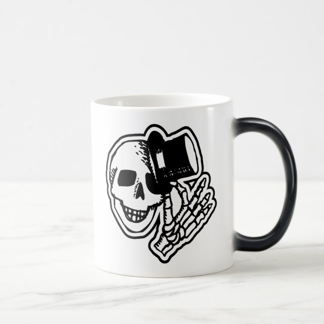 Mug Magic Crâne avec le casquette supérieur (Droite)