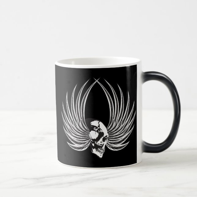 Mug Magic Crâne croisé avec ailes (Droite)