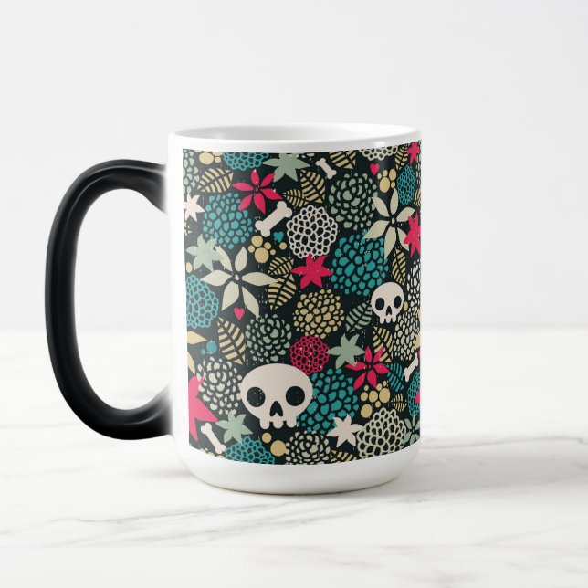 Mug Magic Crâne en fleurs (Gauche)
