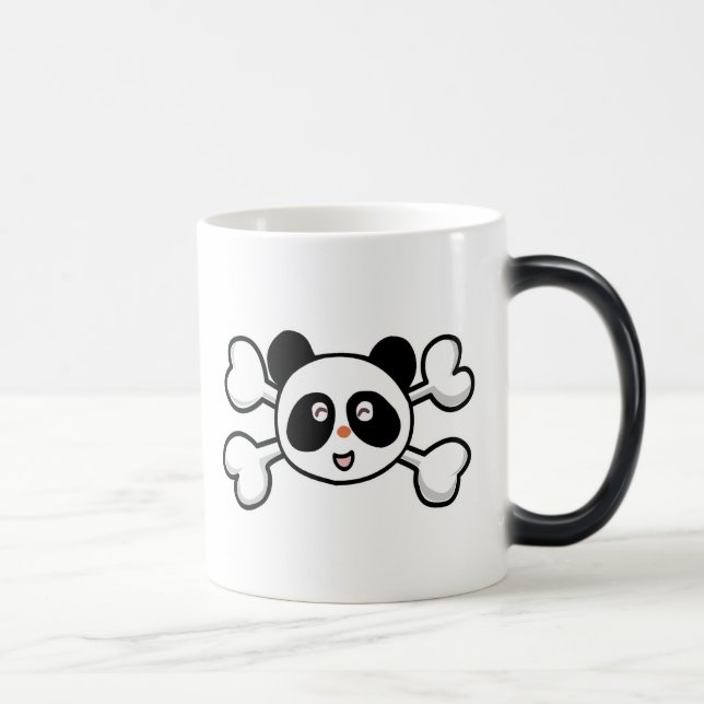Mug Magic Crâne et os croisés d'ours panda (Droite)