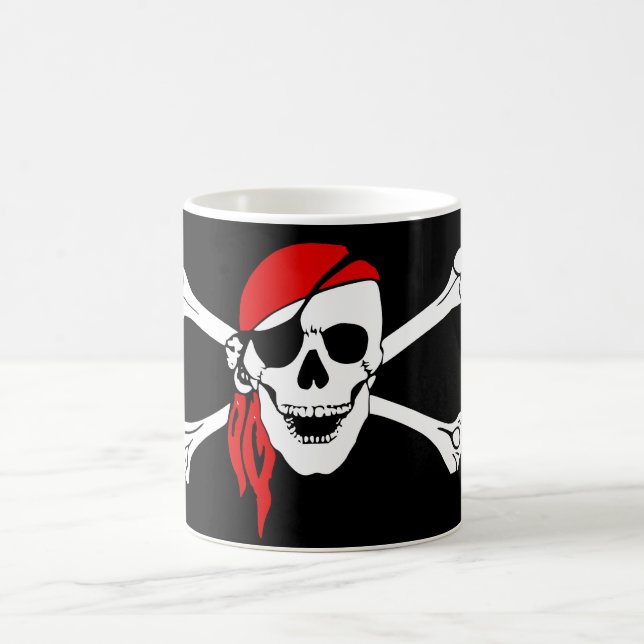 Mug Magic Crâne et pirate d'os de croix (Centre)