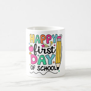 Mug Magic Crayon Joyeux Premier Jour D'école Enseignant Enfa