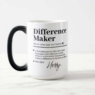 Mug Magic Créateur de différence personnalisé, cadeau d'appr