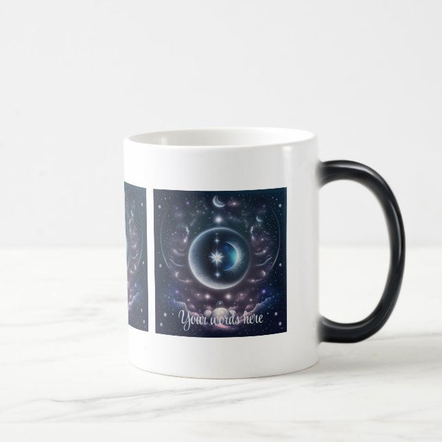 Mug Magic Créez vos propres nuages roses et lune d'argent (Droite)