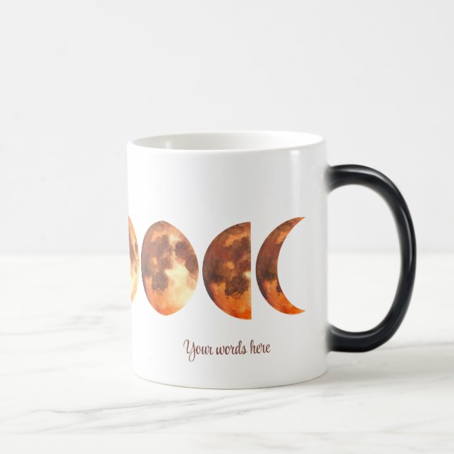 Mug Magic Créez Vos Propres Phases De Lune Orange Mystique (Droite)