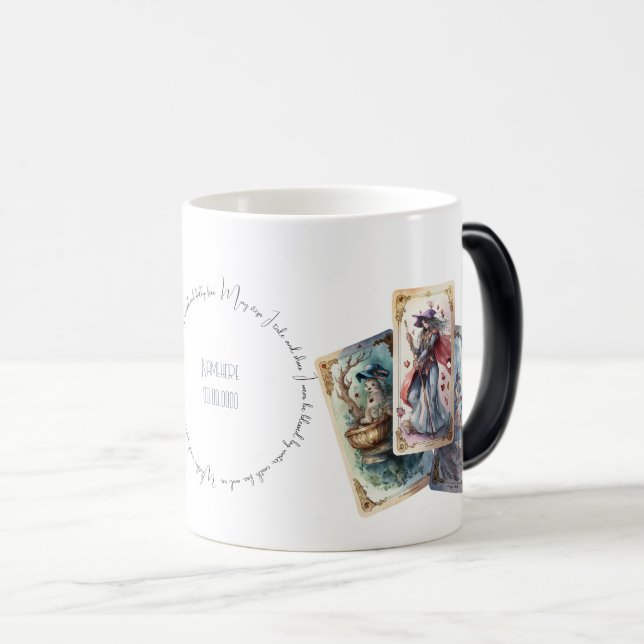 Mug Magic Créez Vos Trois Cartes De Tarot (Devant droit)