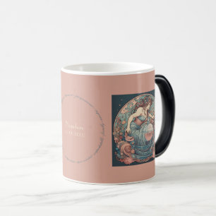 Mug Magic Créez votre propre Art Nouveau Aquarius Zodiac